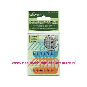 Clover 3109 Jumbo Locking Stitch Markers / 011554