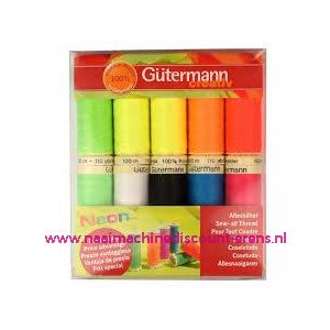 Gutermann creativ Neon 10 spoelen 100 meter art. nr. 734462 - 3555